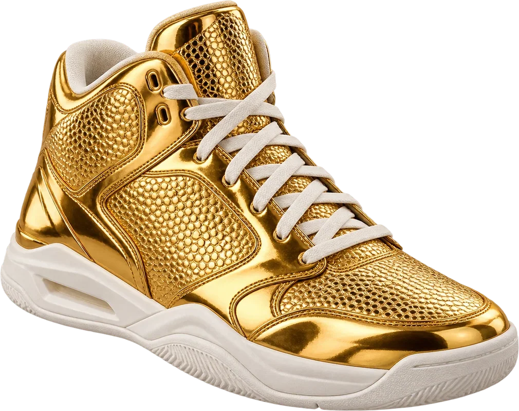 The K07 high-top in gold
