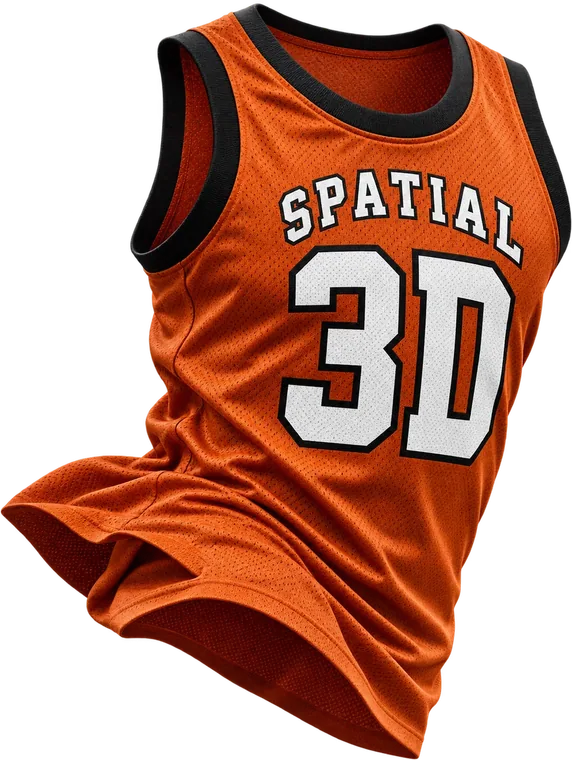 Spatial 3D basketball jersey