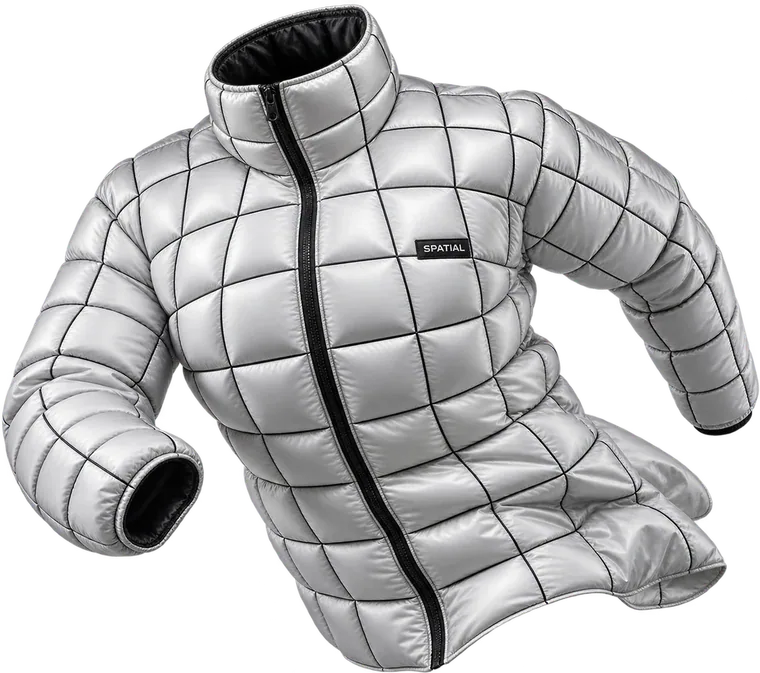 Spatial wireframe puffer