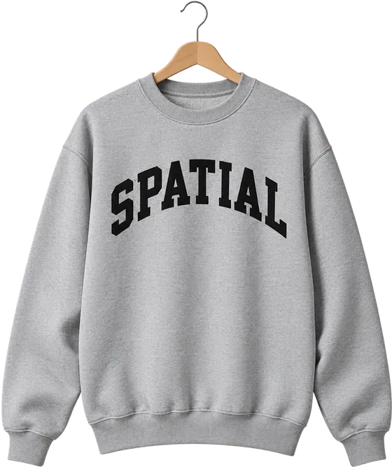 Spatial crewneck