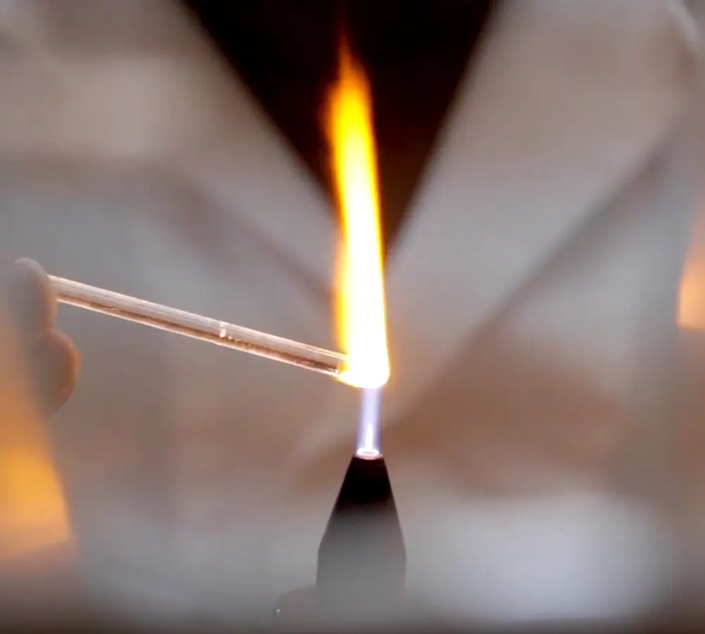 In the flame