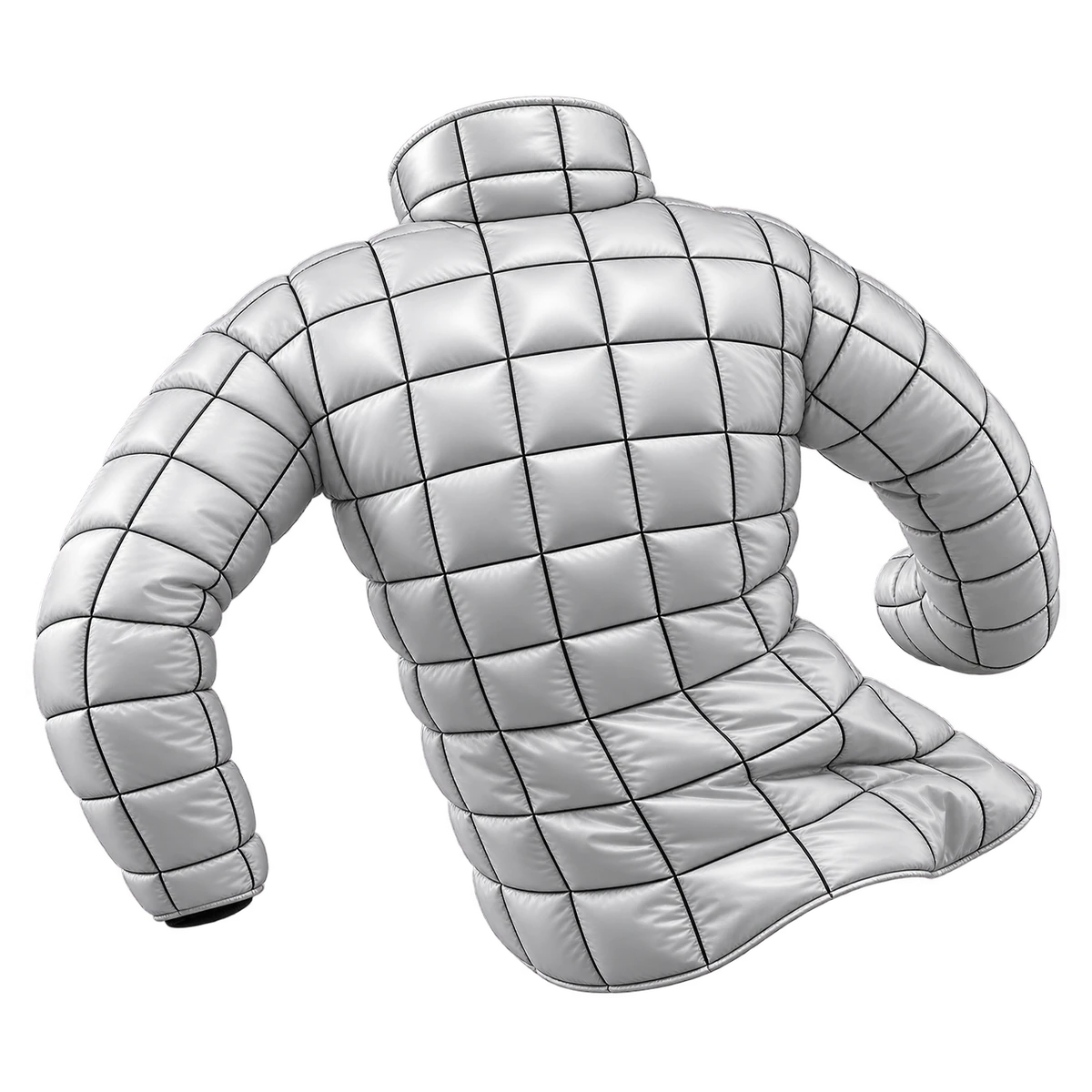Wireframe Puffer, back